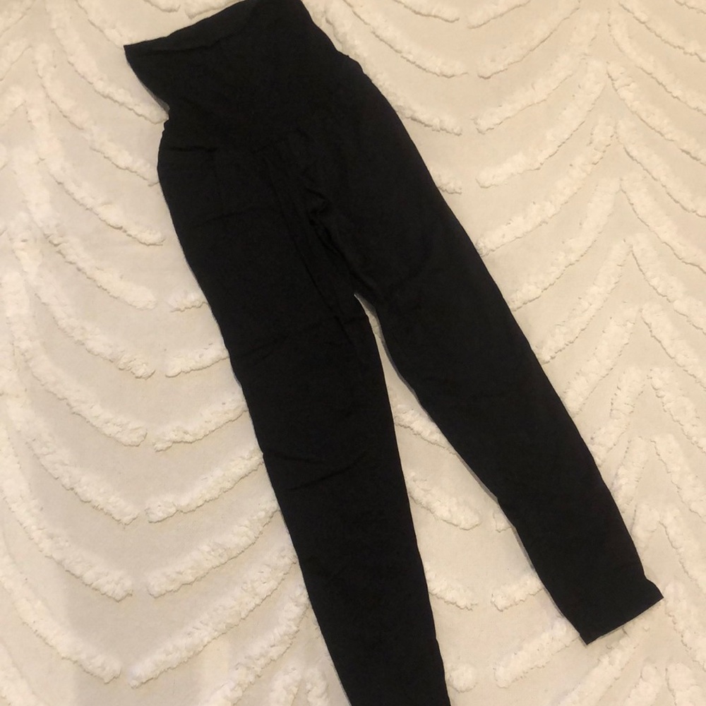 LED Maternity black stretch jeans